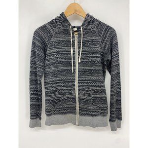 Zumiez Zine print zip-up hoodie size XS